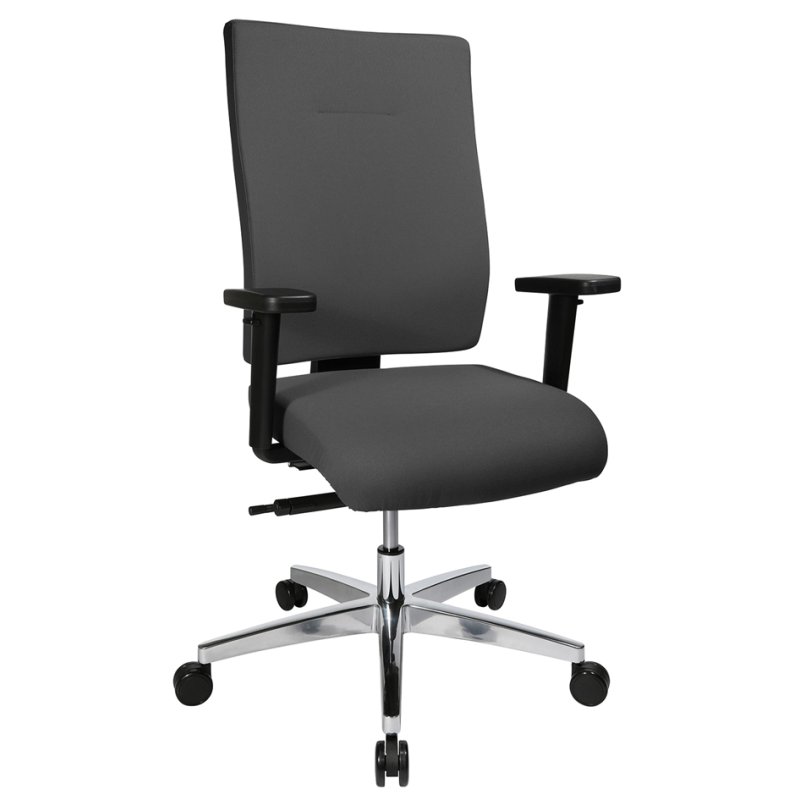 Topstar bureaustoel Profi Star 15, bordeaux, aluminium voetenkruis, armleuningen